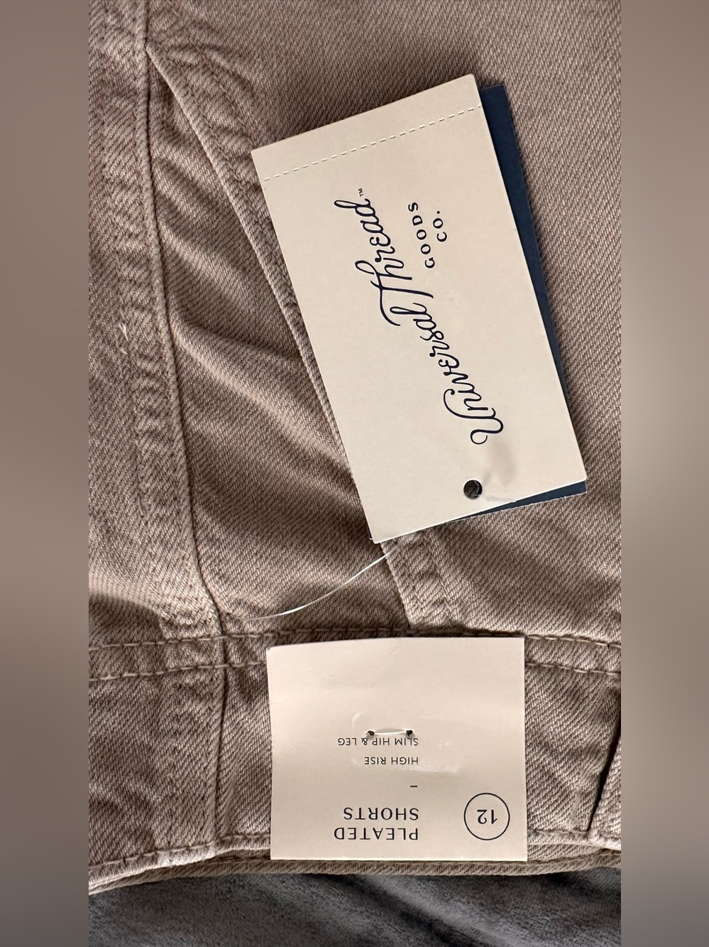 Universal Thread Beige High-Rise Shorts - Picture 2 of 3